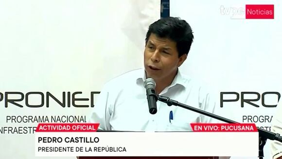 Pedro Castillo en actividad oficial
