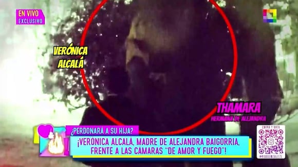 Mamá de Alejandra Baigorria, Verónica Alcalá, perdona a Thamara Medina (Amor y Fuego)
