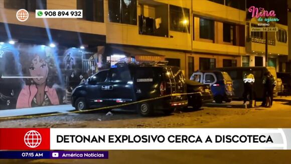 Detonan explosivo cerca a discoteca