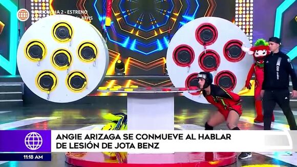 Angie Arizaga se emociona al hablar de Jota