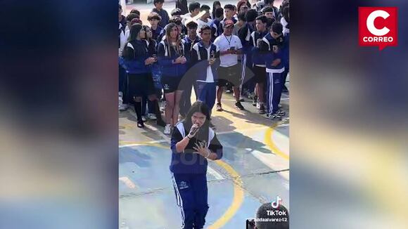 Escolar cautiva Tik Tok con su interpretación y voz al cantar Tunantada