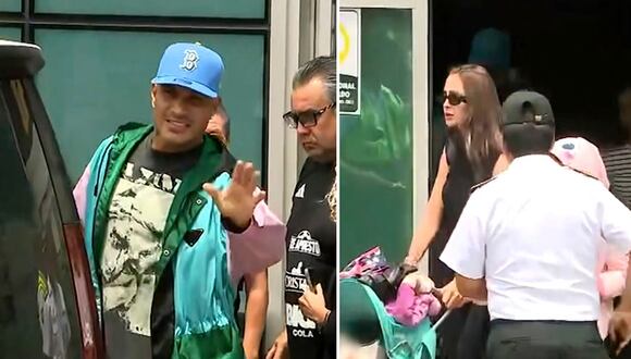 Paolo Guerrero llegó a Lima junto a Ana Paula consorte y sus hijos. (Video: América Deportes)