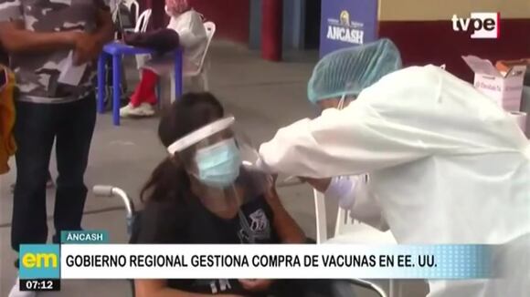 Ancash: Gobierno Regional gestiona compra de vacunas en EE.UU