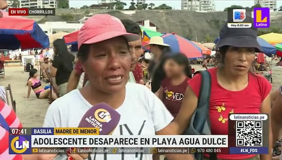 Adolescente desaparece en playa Agua Dulce