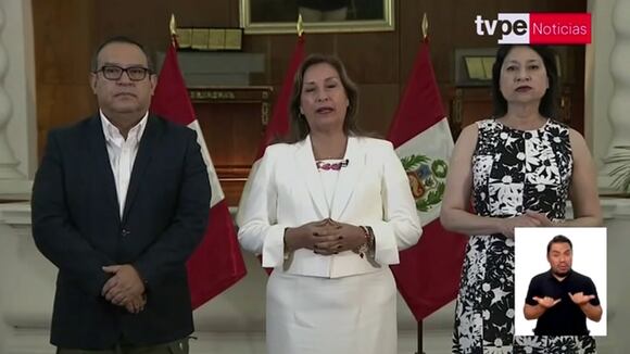 Mensaje de Dina Boluarte
