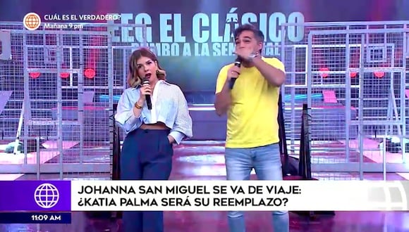 Johanna San Miguel al enterarse de que Katia Palma podría reemplazar en la conducción de EEG