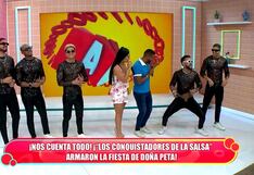 Los Conquistadores de la Salsa revelan que no vieron a Ana Paula Consorte en la fiesta de doña Peta