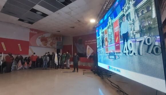 Así se vivió flash electoral en el local de Perú Libre, en Cusco