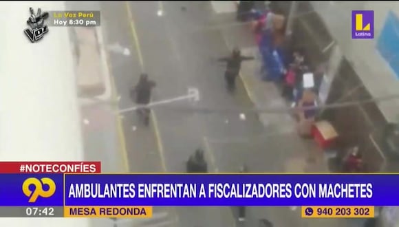 Ambulantes de Mesa Redonda se enfrentan a fiscalizadores con machetes