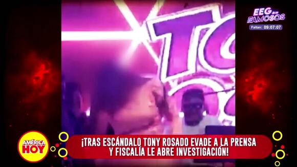 Tony Rosado evade a la prensa
