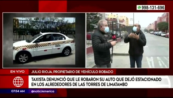 Roban auto a taxista