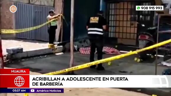 Adolescente acribillado en barbería de Huaura