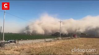 Vientos intensos levantan tormentas de arena y alteran la rutina en Arequipa (VIDEO)