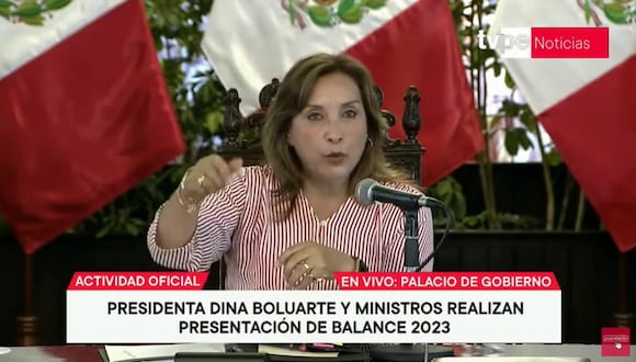 Dina Boluarte sobre liberación de Alberto Fujimori