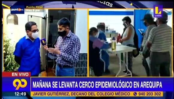 Mañana se levanta cerco epidemiológico en Arequipa