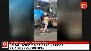 Tragedia en Piura: Un muerto y más de 60 heridos deja el choque de cuatro ómnibus (VIDEO)