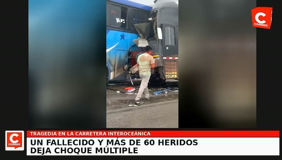 CORREO | Tragedia en Piura: Un muerto y más de 60 heridos deja el choque de cuatro ómnibus