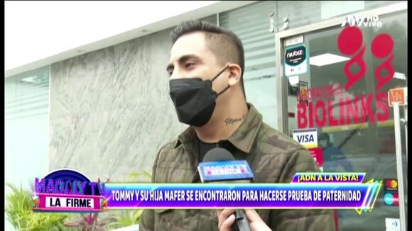 CORREO | Tommy Portugal acudió a realizarse prueba de ADN junto a su hija