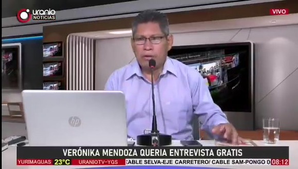 Conductor de TV revela que no entrevistó a Verónika Mendoza porque no pagó. (Video: Uranio Noticias)