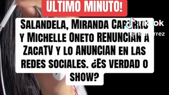 CORREO | Salandela, Miranda Capurro y Michelle Onetto no seguirán en Zaca TV
