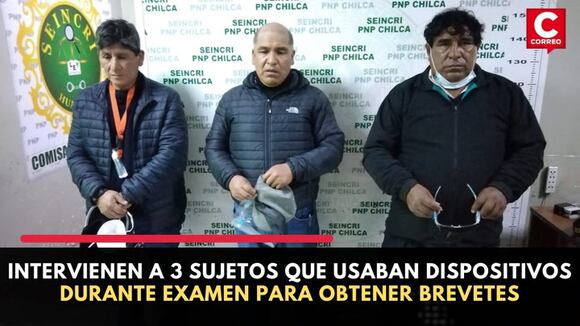 Junín: Intervienen a sujetos que usaban dispositivos durante examen para obtener brevetes | CORREO