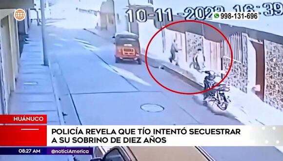 Huánuco: Policía reveló que tío intentó secuestrar a su sobrino de 10 años