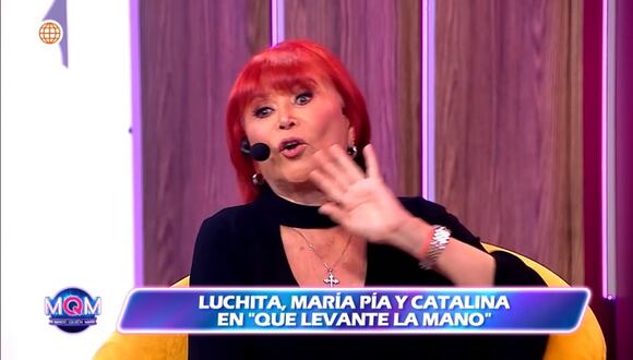 María Pía llora en vivo por viaje de su hijo