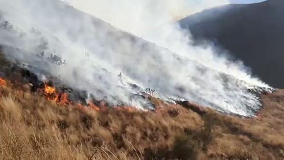 Incendio Forestal Cusco. Vídeo: J. Sequeiros