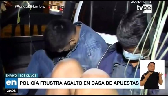 Los Olivos: PNP frustra asalto a una casa de apuestas