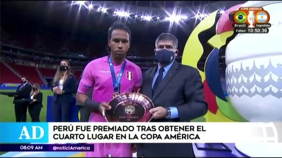 Así fue la premiación de la Selección peruana tras quedar en el cuarto puesto de la Copa América