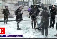 Europa enfrenta una ola de temporales con nieve, frío polar y fuertes vientos (VIDEO)