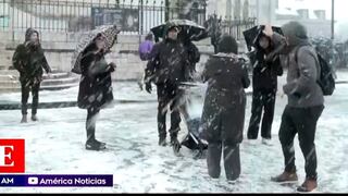 Europa enfrenta una ola de temporales con nieve, frío polar y fuertes vientos (VIDEO)