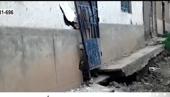 Áncash: Falla geológica abrió enormes grietas y dejó inhabitable toda una manzana