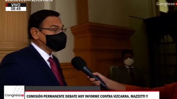 "Martín Vizcarra se presenta ante la Comisión Permanente"