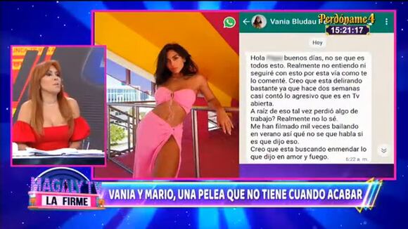Vania Bludau dice que Mario Irivarren solo quiere “limpiarse”: “Busca regresar a la TV”