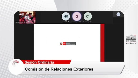 Sesión Ordinaria: Comisión de Relaciones Exteriores