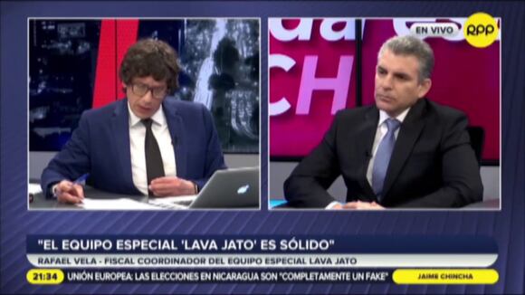 Declaraciones del fiscal Rafael Vela
