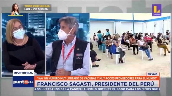 Francisco Sagasti: "En primera quincena de mayo, llegarán 700 mil dosis por semana" - Correo