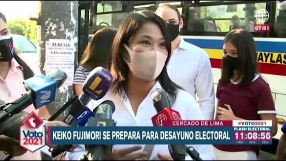 Keiko Fujimori se alista para jornada electoral