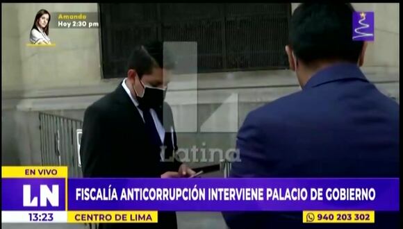Fiscalía Anticorrupción llega a Palacio de Gobierno