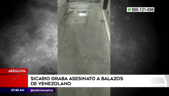 Sicario graba su crimen en Arequipa