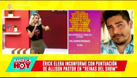 Belén Estevez sobre queja de Érick Elera