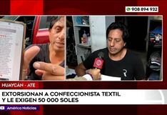 Ate: Empresario textil abandona su taller tras amenazas de extorsión (VIDEO)