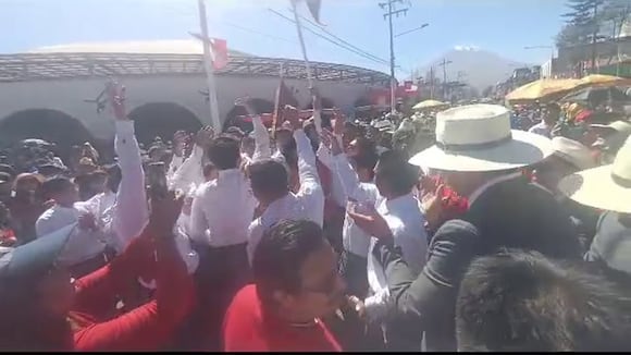 Estudiantes del colegio San Jerónimo festejaron