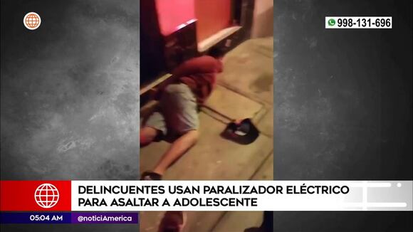 Delincuentes usaron paralizador eléctrico para asaltar a adolescente