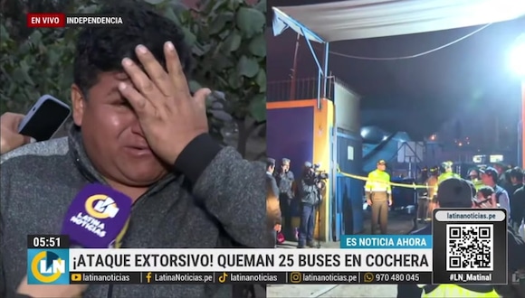 CORREO | Conductor rompe en llanto al ver su bus incendiado: “No lo he terminado de pagar”