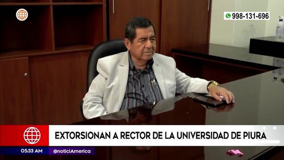 Extorsionan a rector de la Universidad de Piura