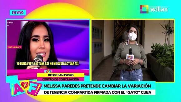 CORREO | Conciliación de Melissa Paredes y Gato Cuba habría tenido permiso de ser televisada, según Amor y Fuego