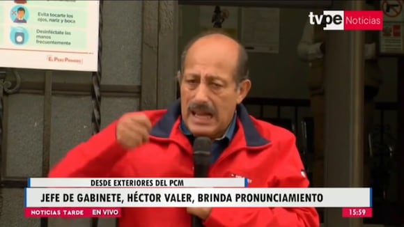 Héctor Valer brinda pronunciamiento 2