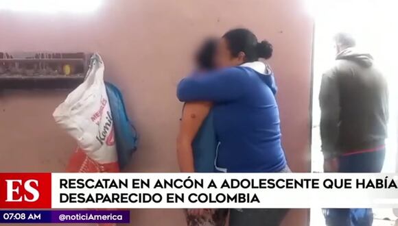 Rescatan en Ancón a adolescente